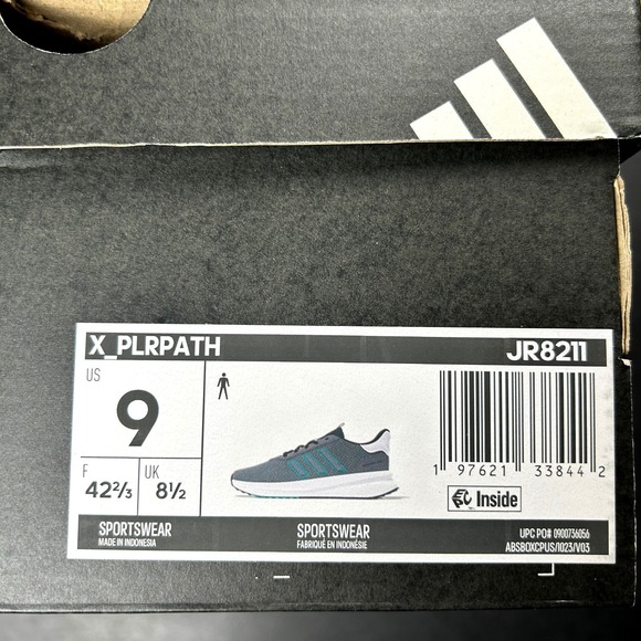 Adidas X PLRPATH Men's Running Shoes Gray Aqua Cloudfoam Size 9 JR8211 NEW - Picture 7 of 7